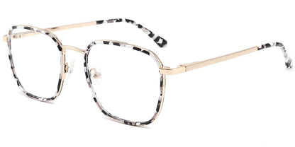 Acetate Metal Square Frame F10271