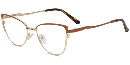 Acetate Metal Cat Eye Frame F9015