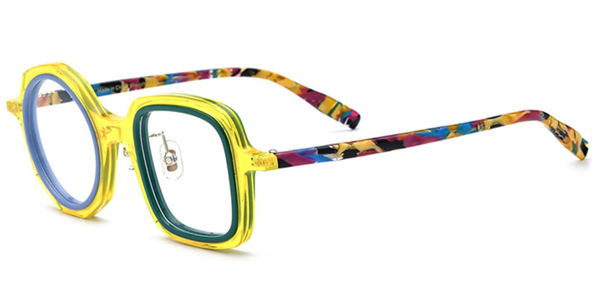 Acetate Square Frame F6371