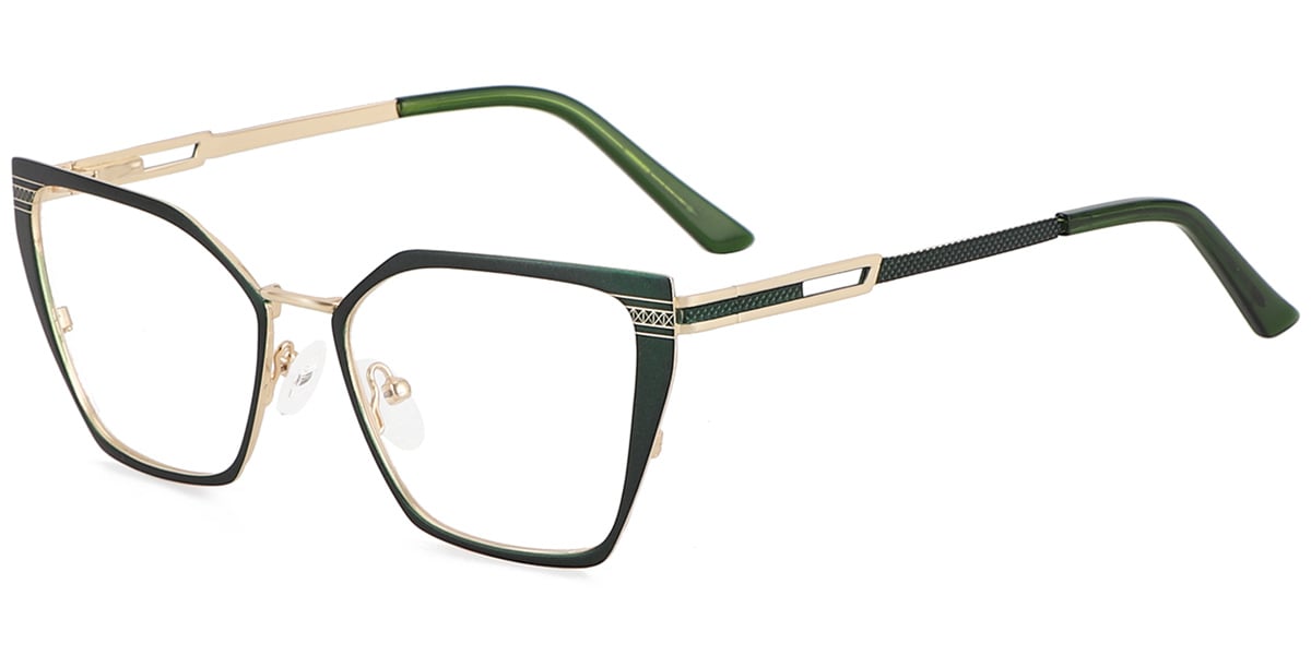 Acetate Metal Square Frame F9018
