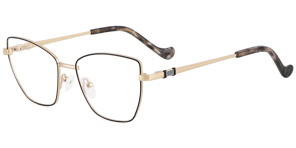Acetate Metal Square Frame F8871