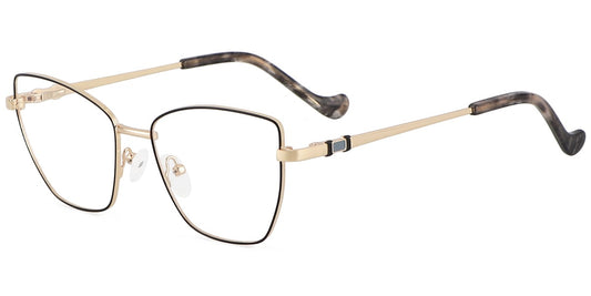 Acetate Metal Square Frame F8871