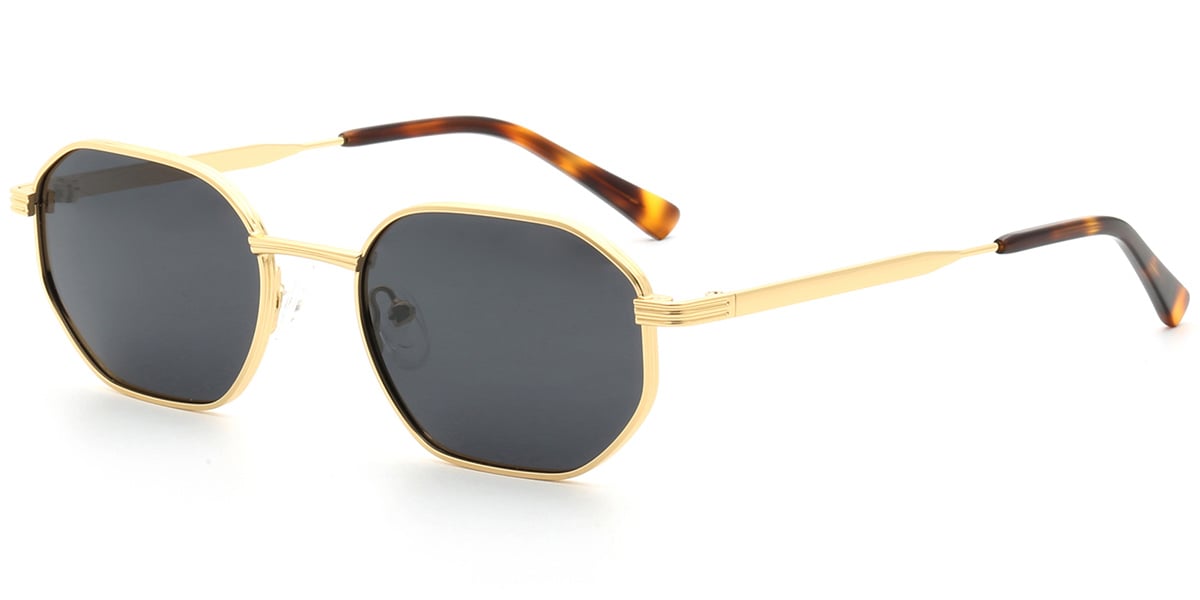 Acetate Metal Square Sunglasses SG9350