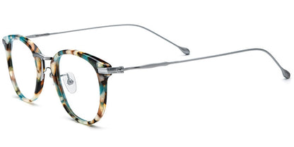 Acetate Titanium Oval Frame F7023