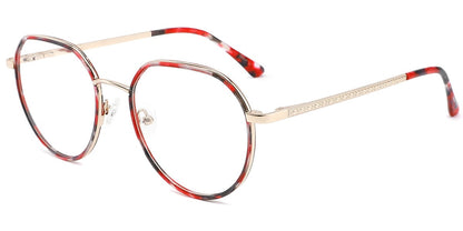 Acetate Metal Geometric Frame F10272