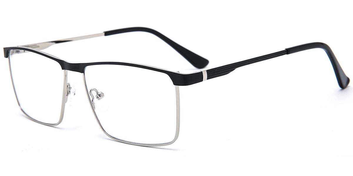 Acetate Metal Rectangle Frame F8544