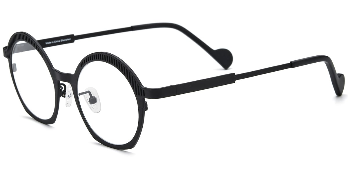 Titanium Round Frame F8814