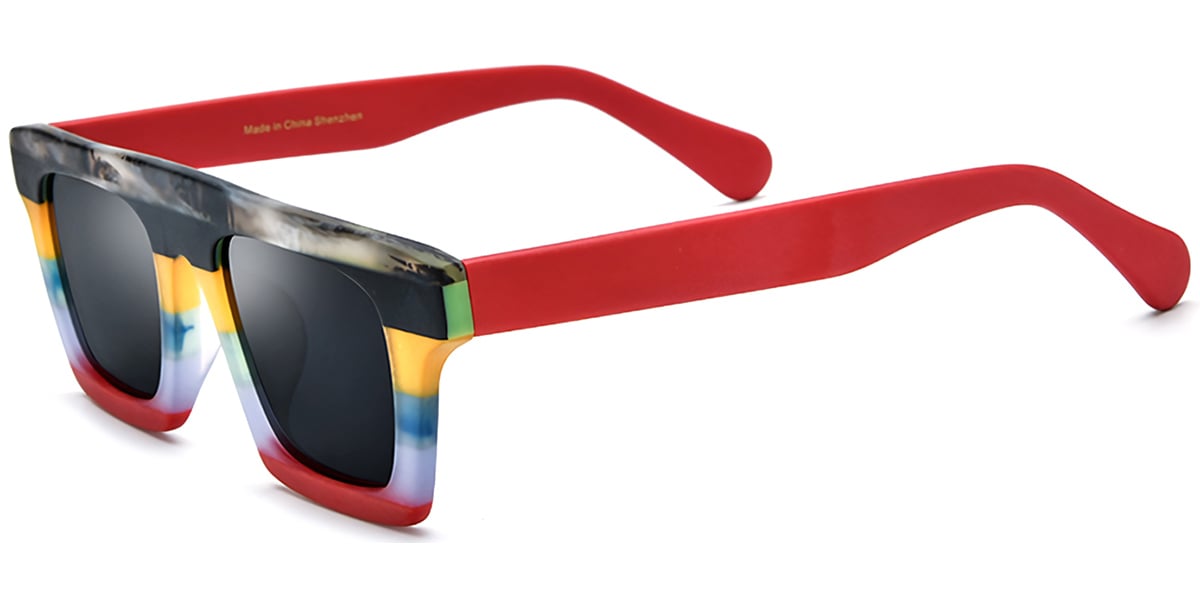 Acetate Square Sunglasses SG7173