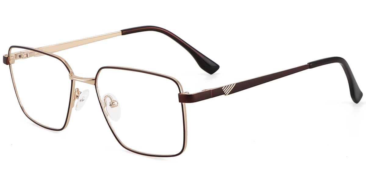 Acetate Metal Square Frame F9009