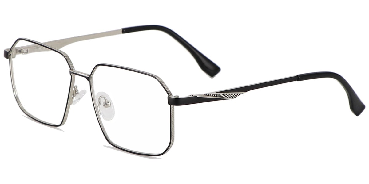 Acetate Metal Square Frame F8862