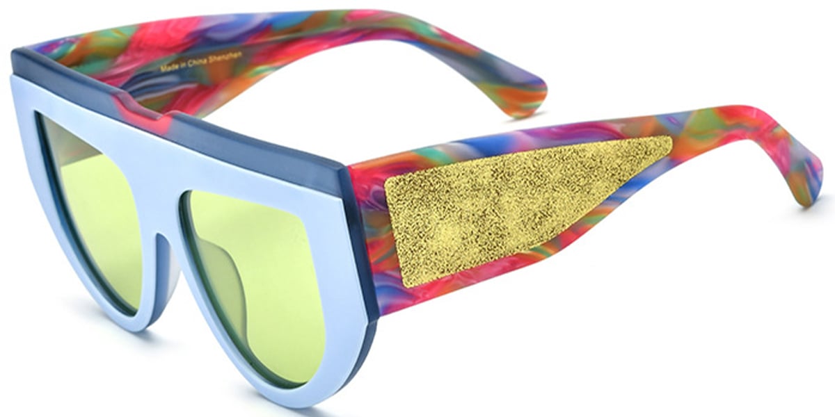 Acetate Geometric Sunglasses SG6849