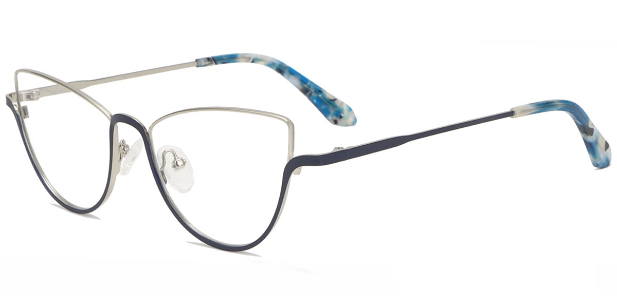 Acetate Metal Cat Eye Frame F8848