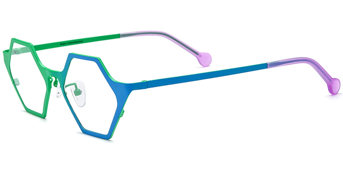 Titanium Geometric Frame F7326