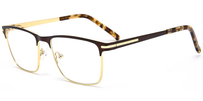 Acetate Metal Square Frame F8541