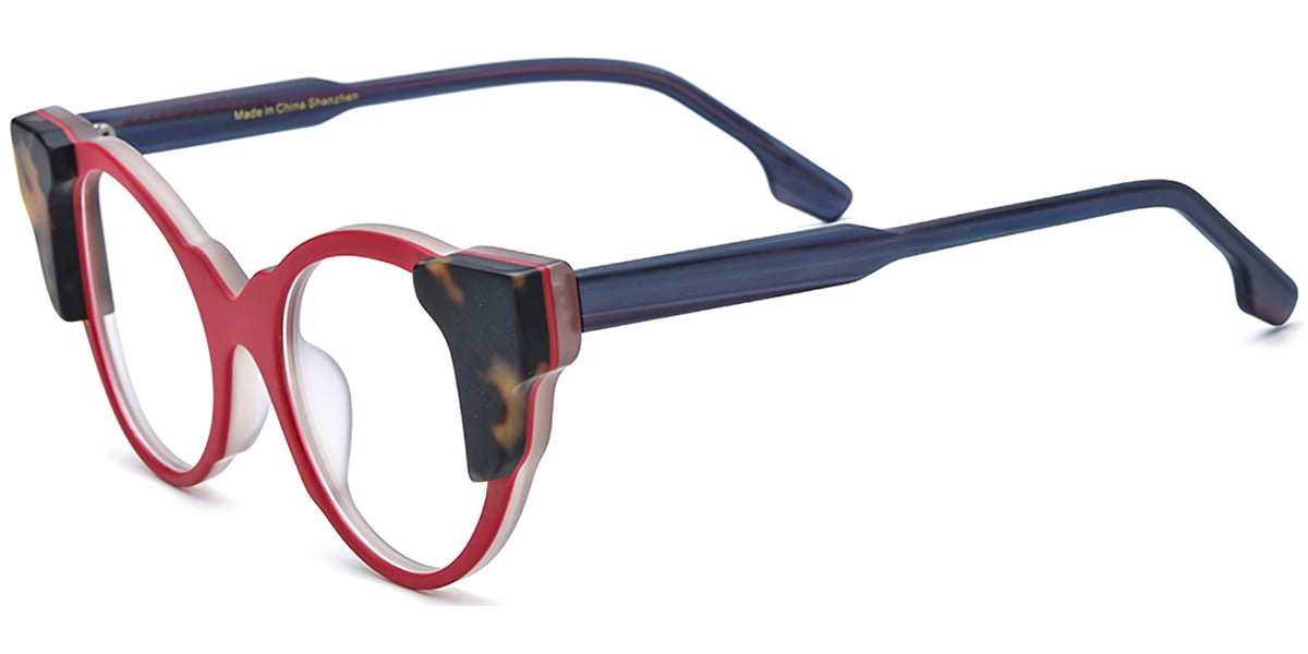 Acetate Cat Eye Frame F7324