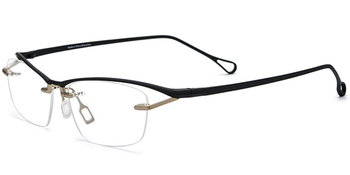Titanium Rectangle Frame F7036