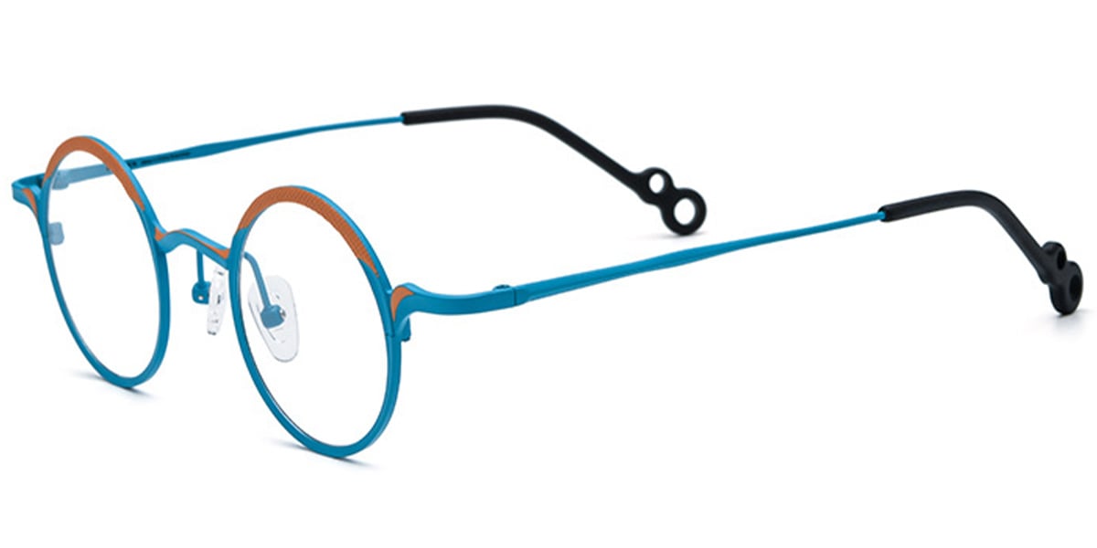 Titanium Round Frame F7049