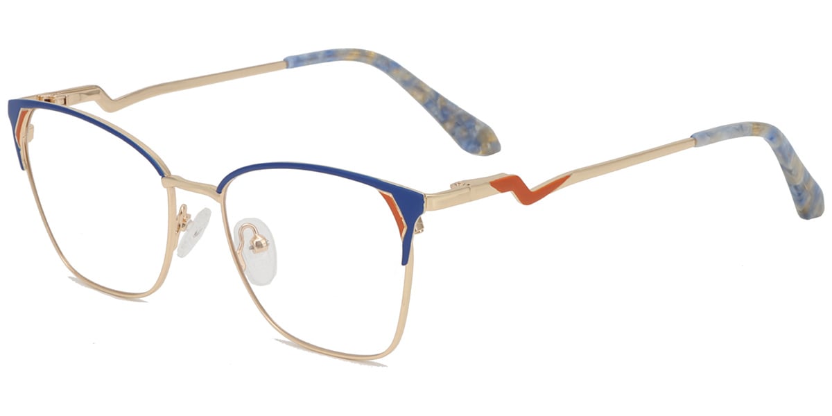 Acetate Metal Square Frame F8867