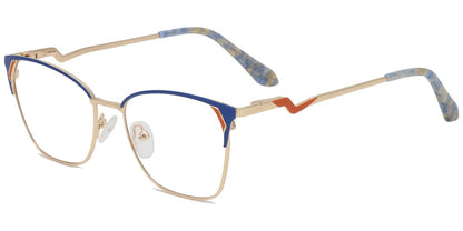 Acetate Metal Square Frame F8867