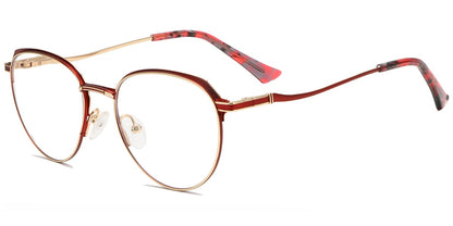 Acetate Metal Oval Frame F8850
