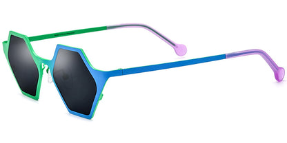 Titanium Geometric Sunglasses SG7333