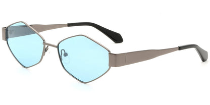 Acetate Metal Geometric Sunglasses SG9348