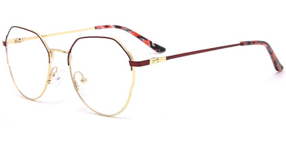 Acetate Metal Oval Frame F8845