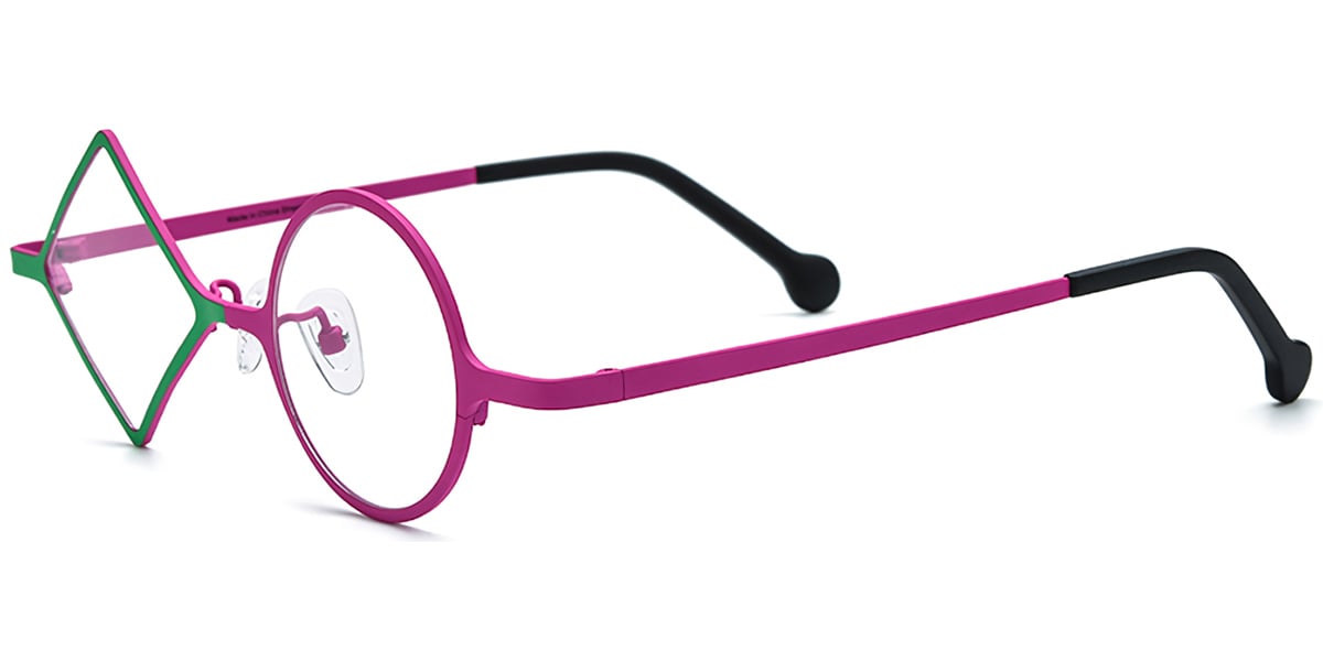 Titanium Geometric Frame F7166