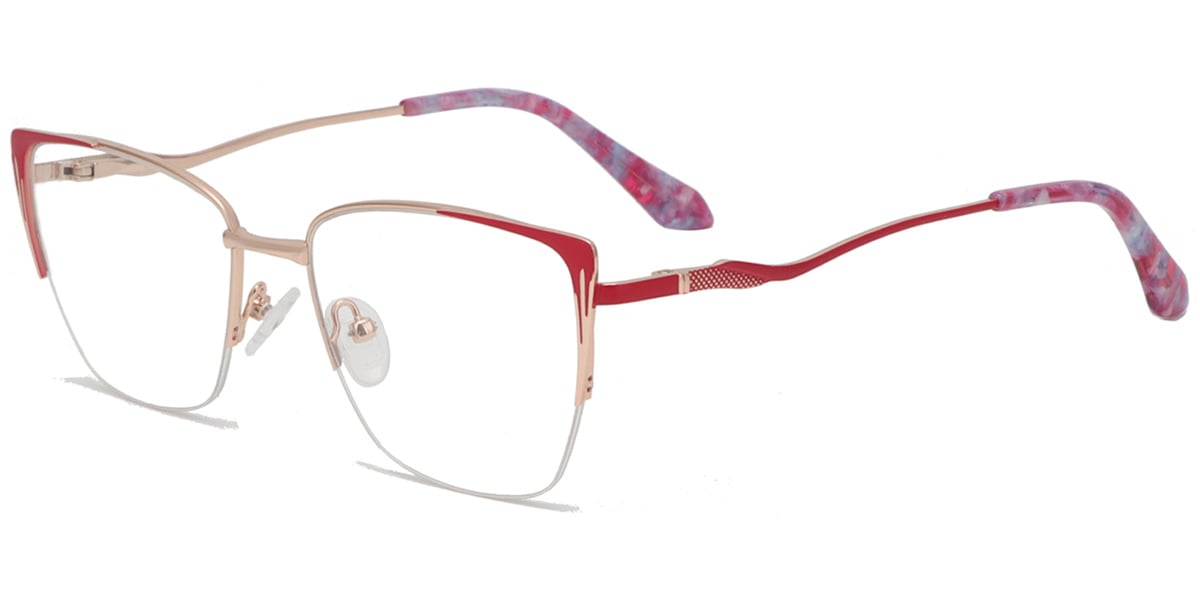 Acetate Metal Square Frame F9020