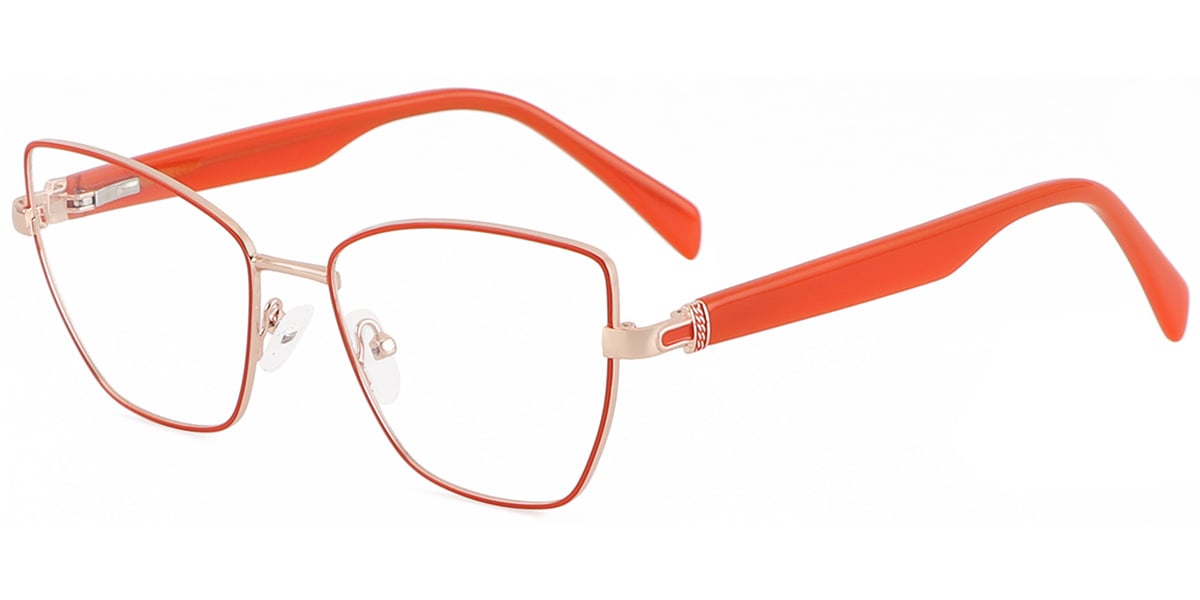 Acetate Metal Square Frame F8878
