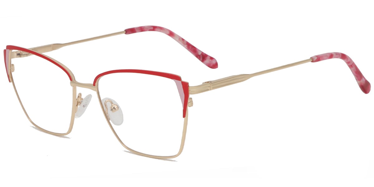 Acetate Metal Square Frame F8879