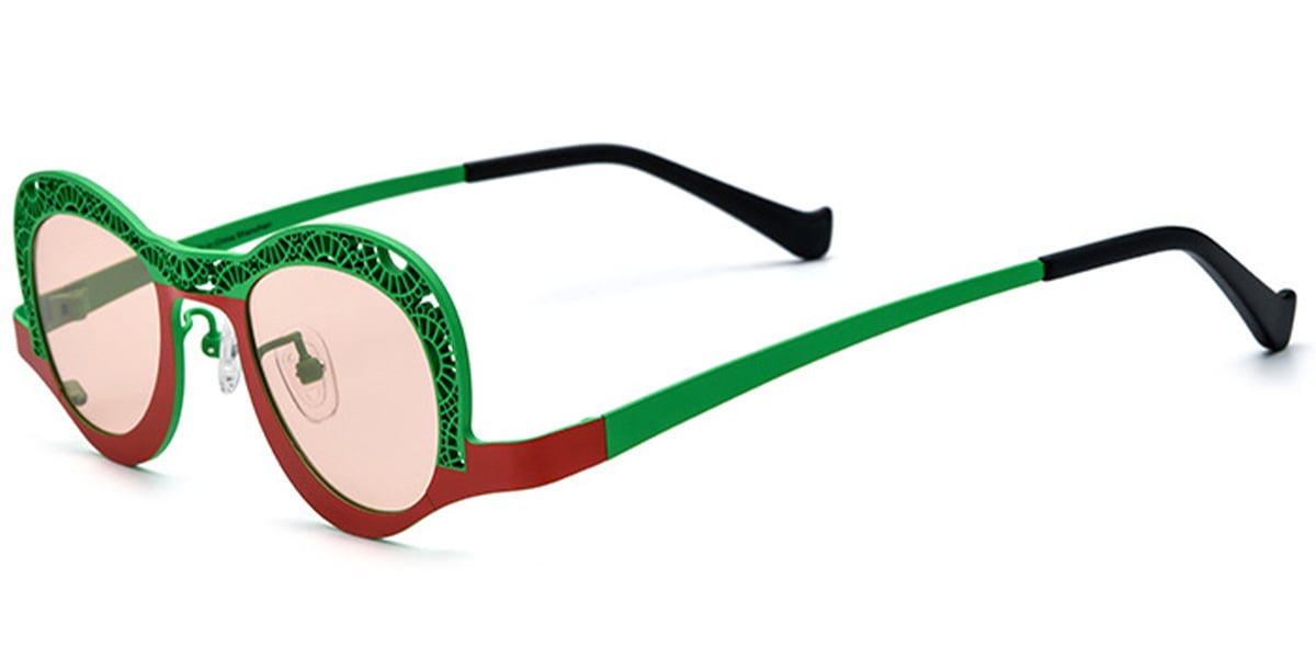 Titanium Geometric Sunglasses SG7016