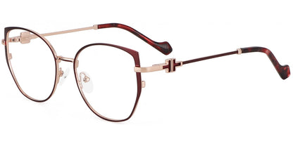 Acetate Metal Geometric Frame F9333