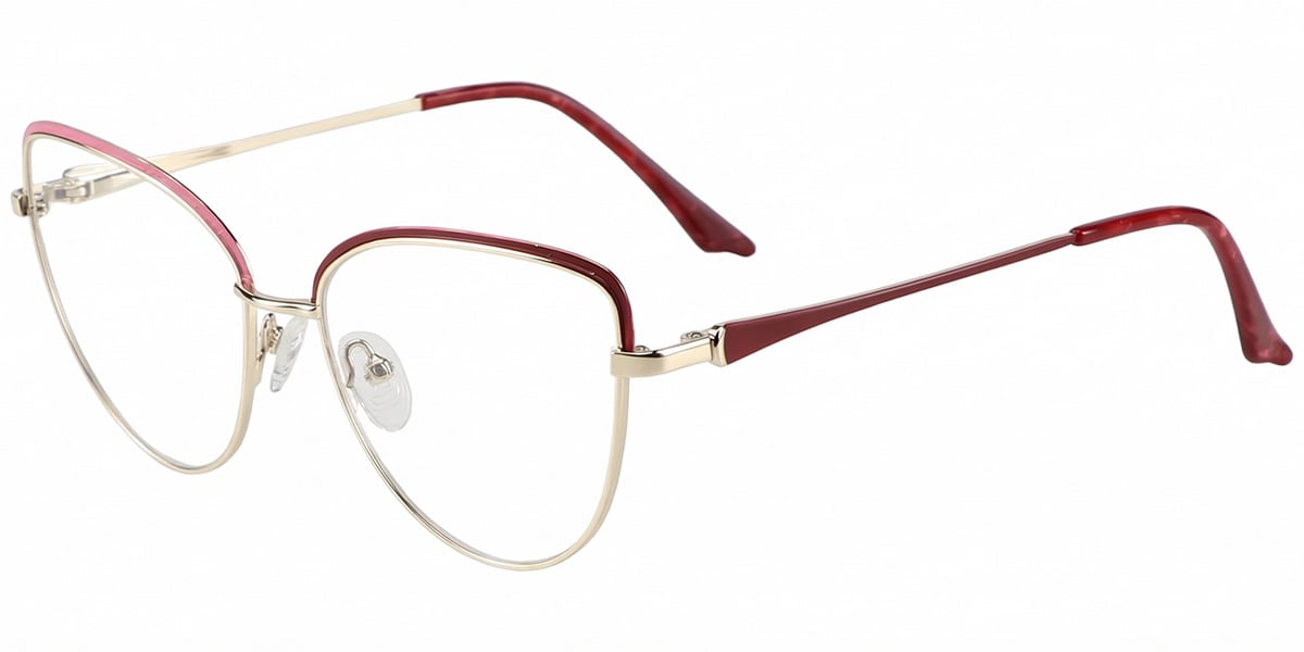 Acetate Metal Cat Eye Frame F8847