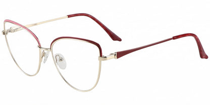Acetate Metal Cat Eye Frame F8847