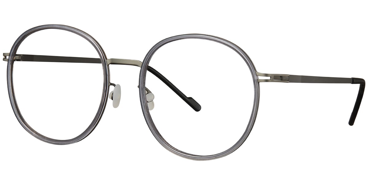 Acetate Metal Square Frame F5887
