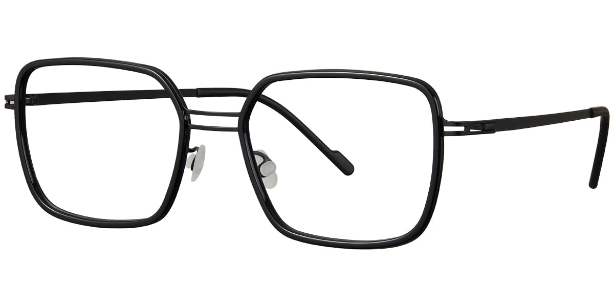 Acetate Metal Rectangle Frame F5892
