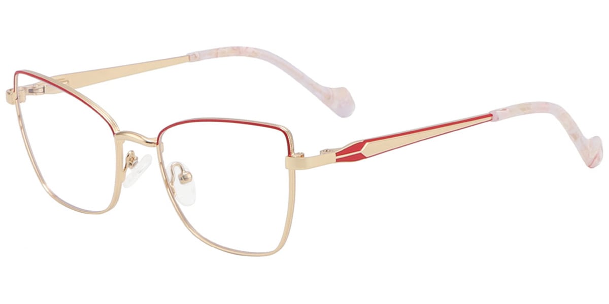 Acetate Metal Cat Eye Frame F8861
