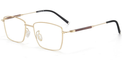Acetate Titanium Rectangle Frame F9449