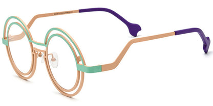Titanium Round Frame F6784