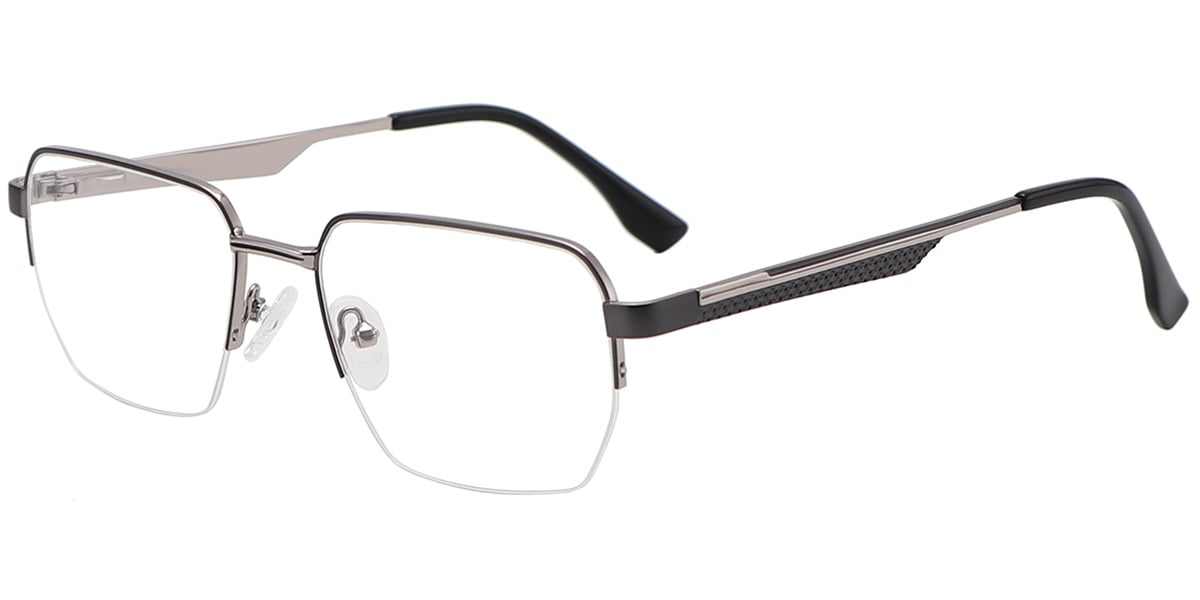 Acetate Metal Square Frame F9022