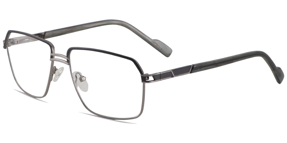 Acetate Metal Square Frame F8729