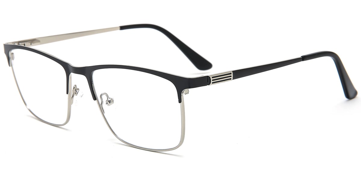 Acetate Metal Square Frame F8548