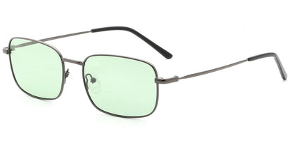 Acetate Metal Rectangle Sunglasses SG9359