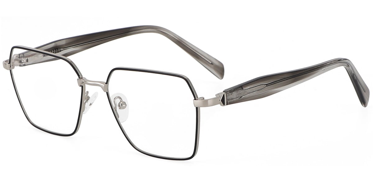 Acetate Metal Square Frame F9339