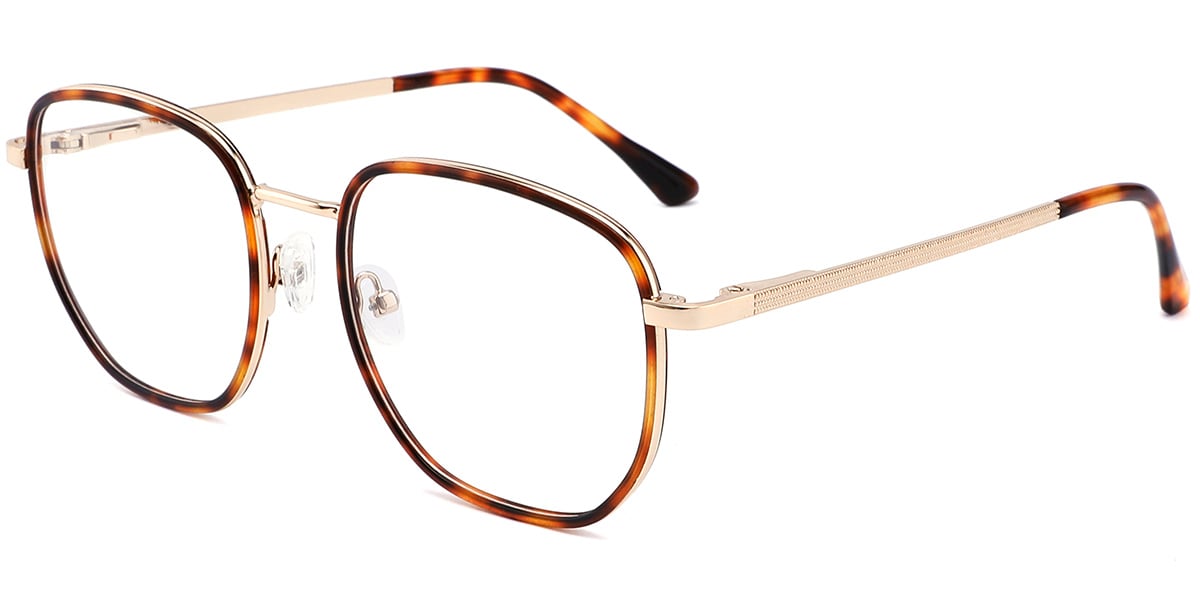 Acetate Metal Square Frame F10268