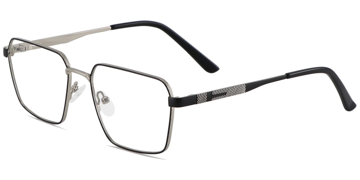 Acetate Metal Square Frame F9002