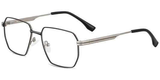Acetate Metal Square Frame F8741