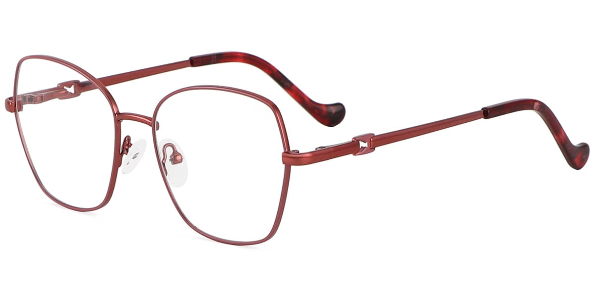 Acetate Metal Square Frame F9016
