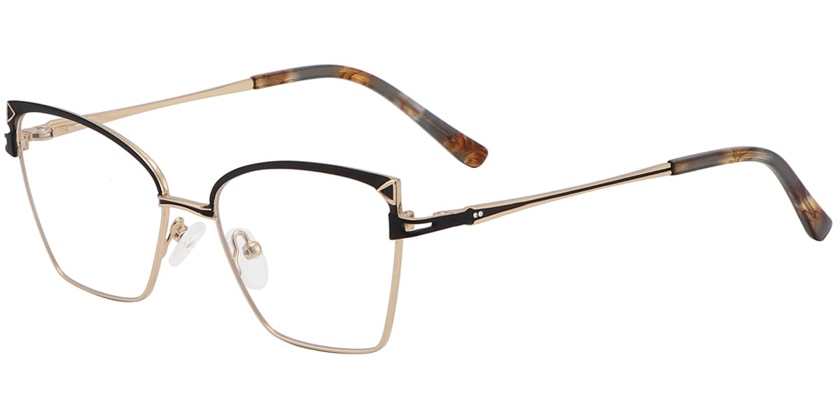 Acetate Metal Square Frame F9019
